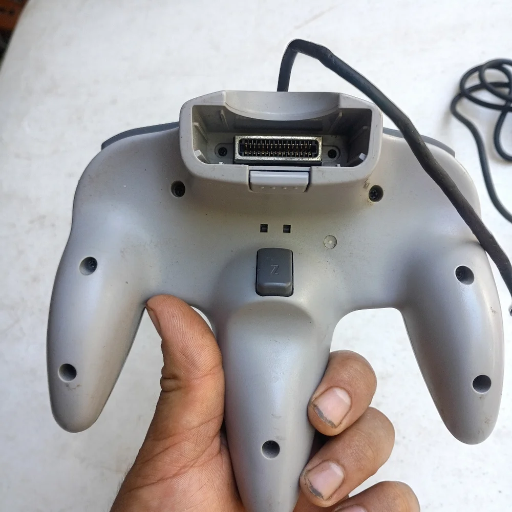 Nintendo N64 Grey OEM Video Game Controller NUS-005 Tested Working
